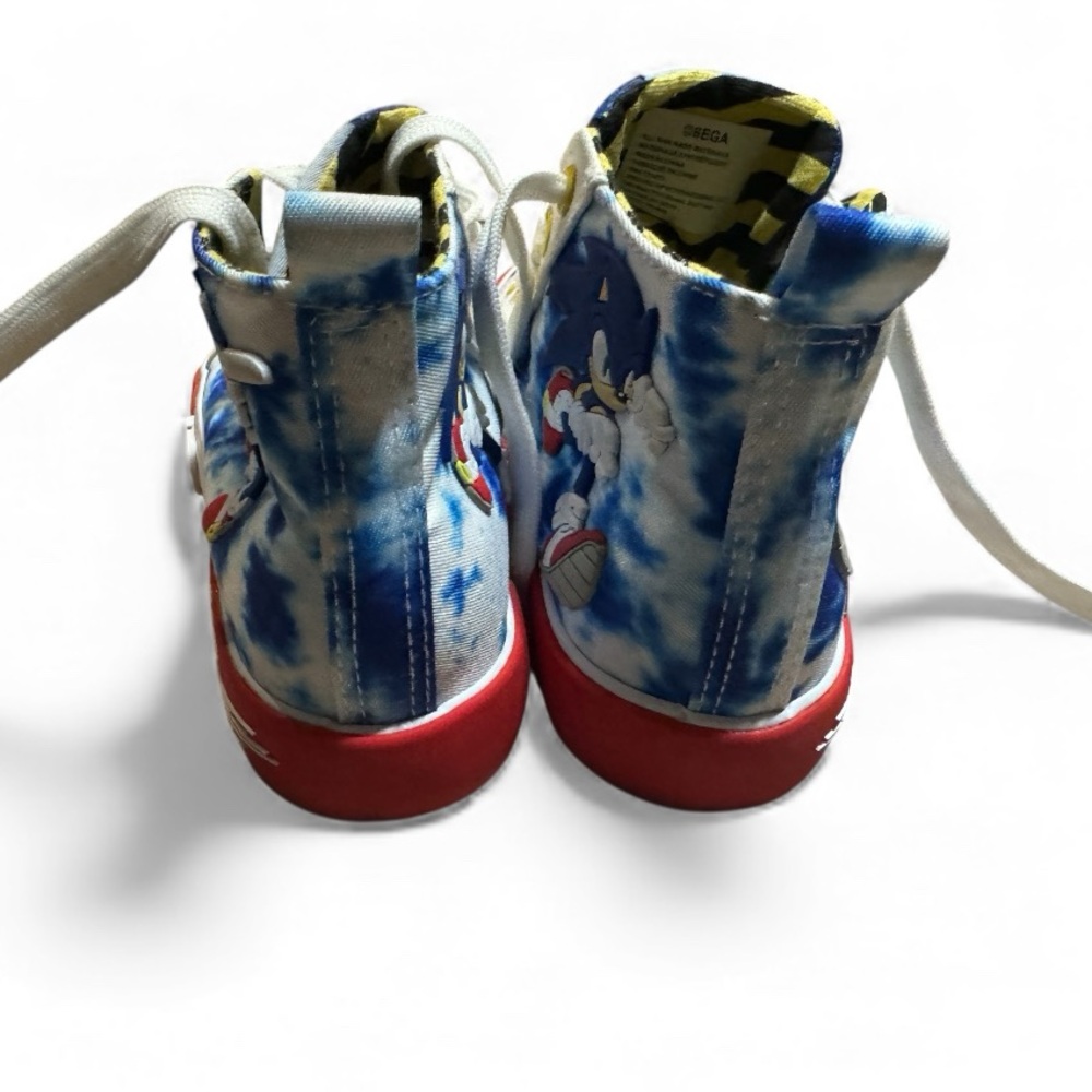 Colorful Sonic Kids High-Top Sneakers - Picture 3 of 6